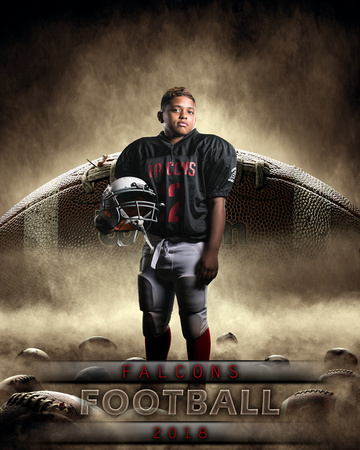 FALCONS 11-12 Team Football Individual DAVION 3