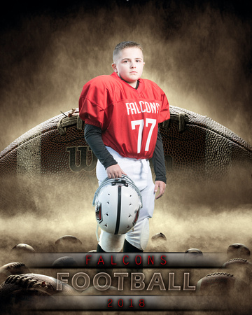 FALCONS 9-10 Team Football Individual CASON 2